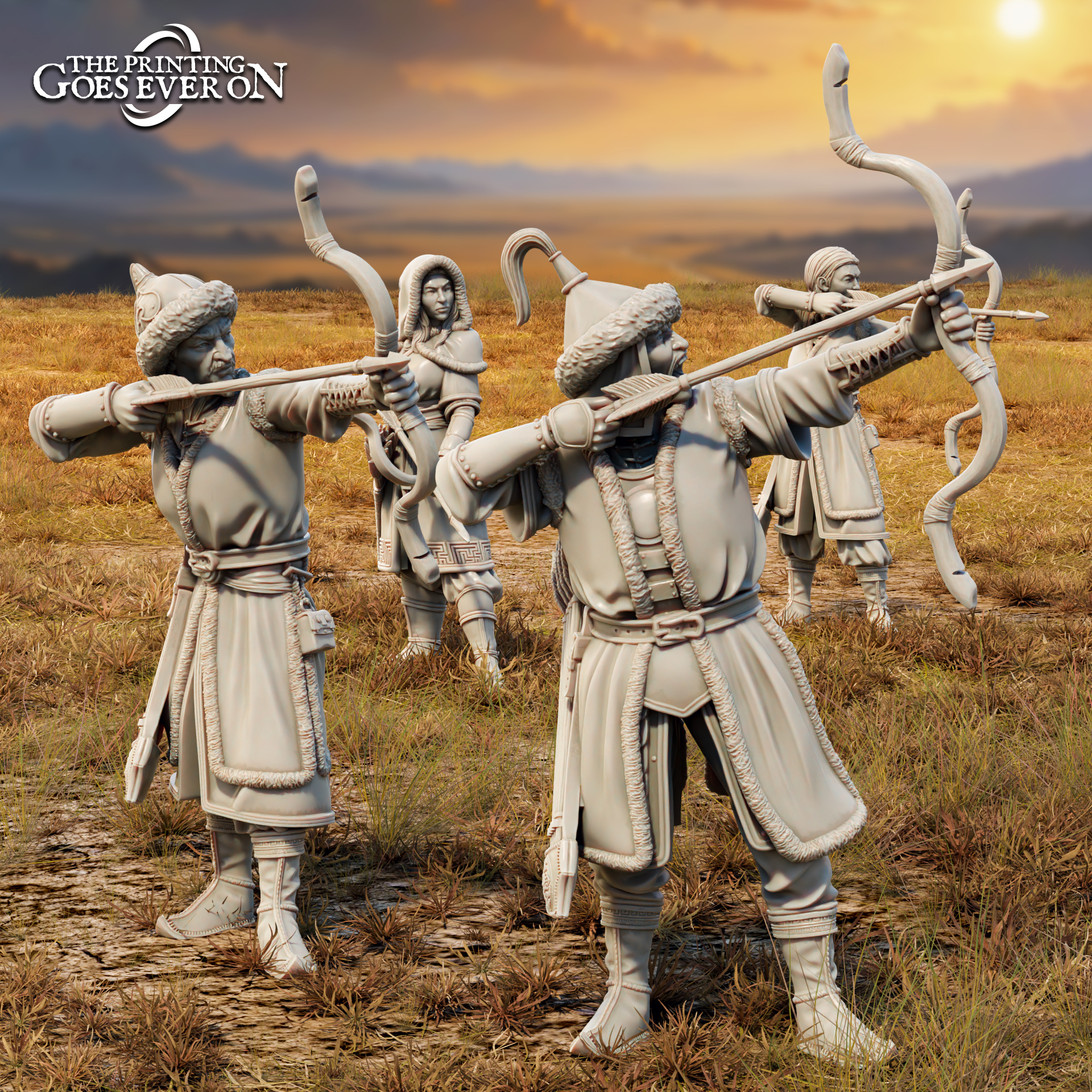 Golden Khanate Archers - Presupported